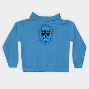 Blue Skull Kids Hoodie